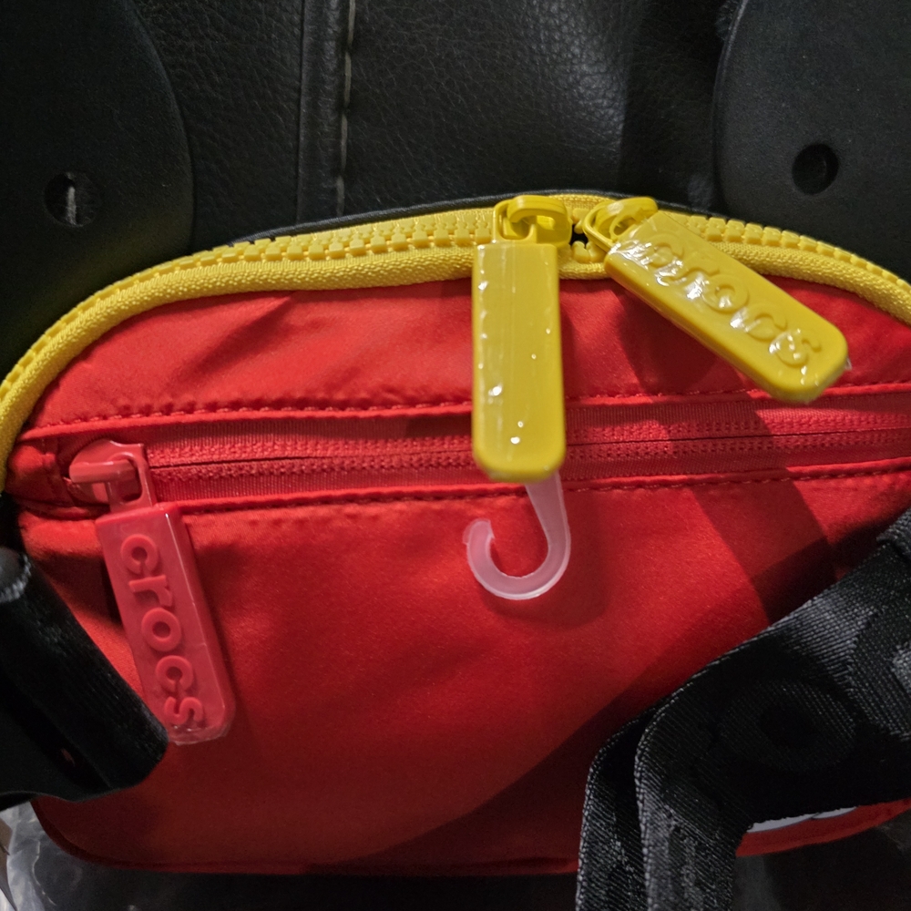 Disney X Crocs Mickey  Belt Bag in Red and Black NWT - Picture 6 of 16